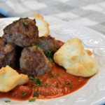 Parmesan Meringue Clouds and Meatballs